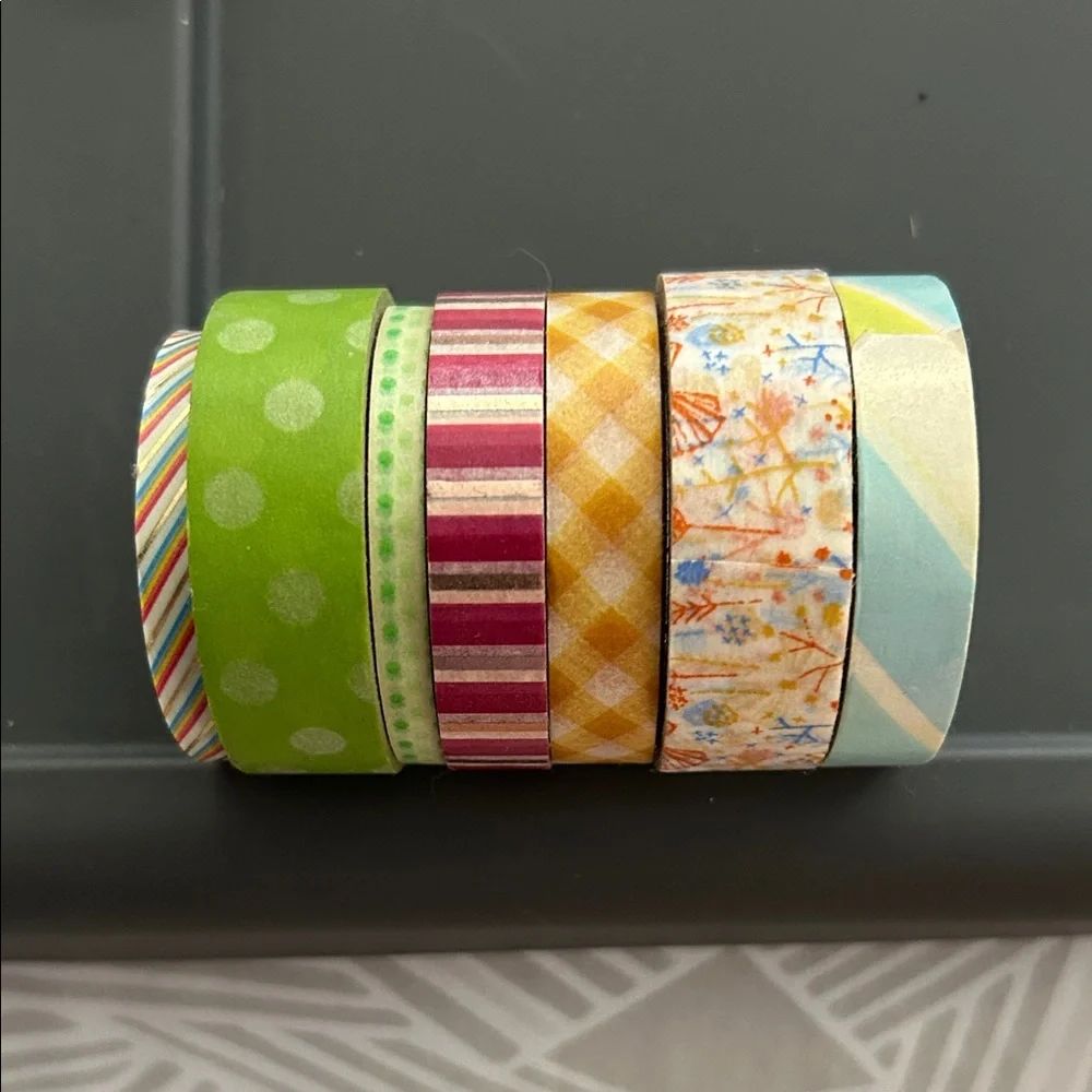 Colorful Patterned Washi Tape Set